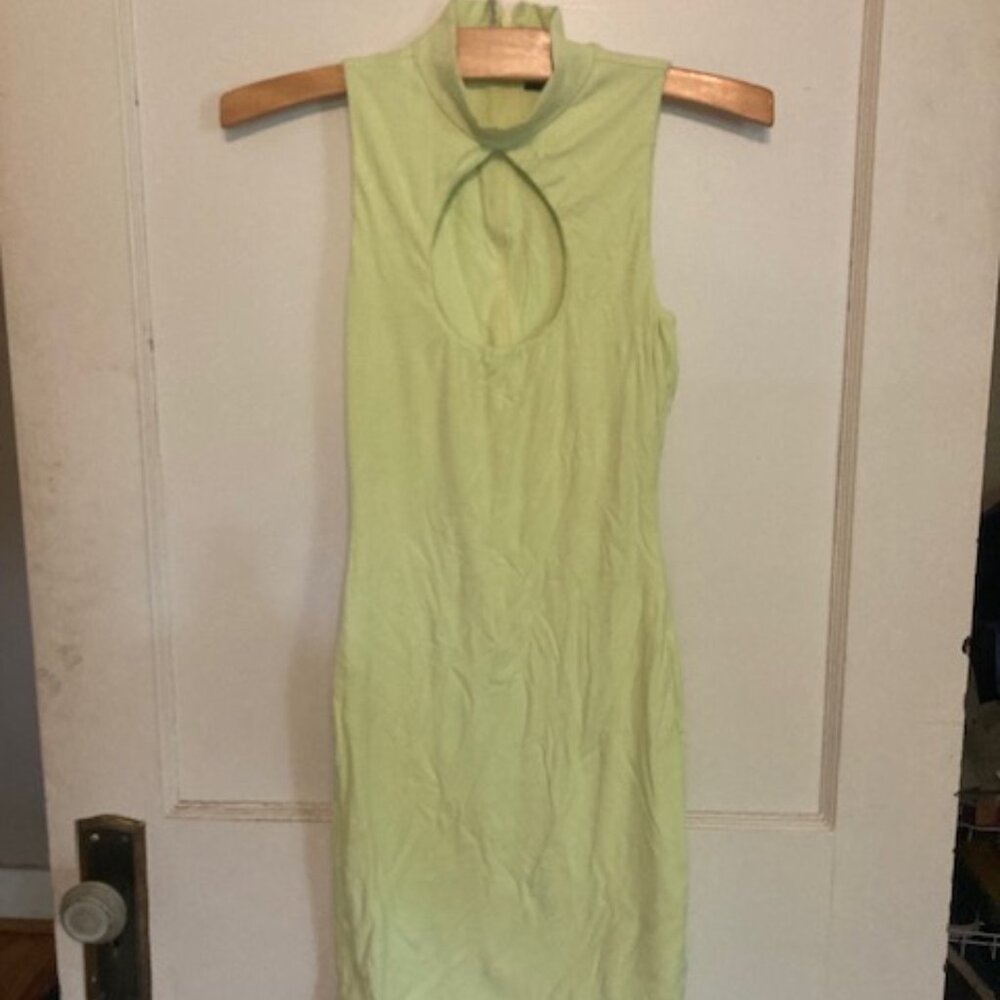Light Green tight Sleeveless Dress